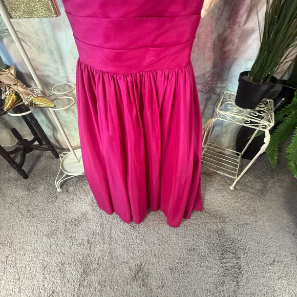 📌Tony Bowls LeGala Beaded Hot Pink Mermaid  Prom - Pageant - Formal Dress - Picture 5 of 16